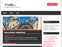 Tablet Screenshot of capire.info